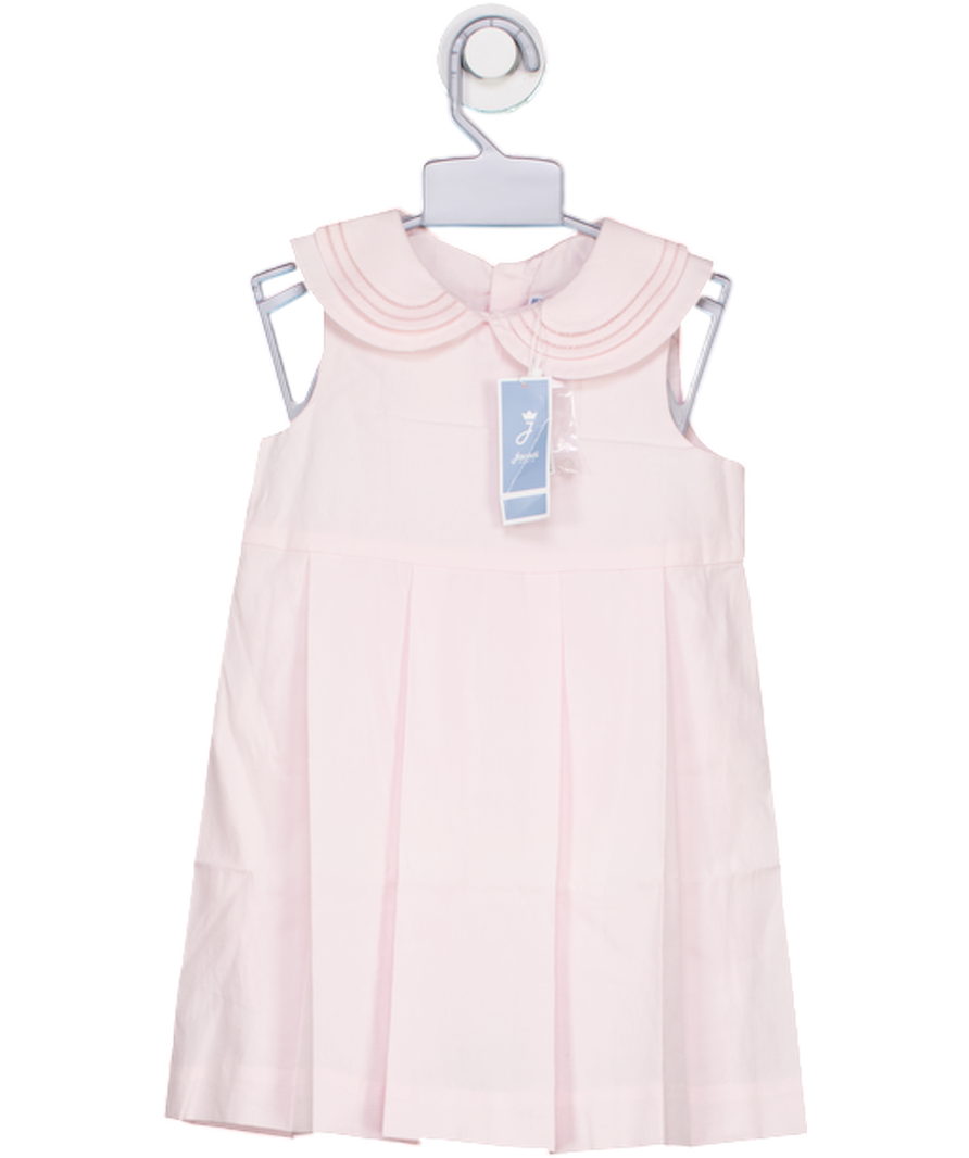 Jacadi Paris Pink  100% Cotton Peter Pan Collar Dress With Bloomers 3 Years