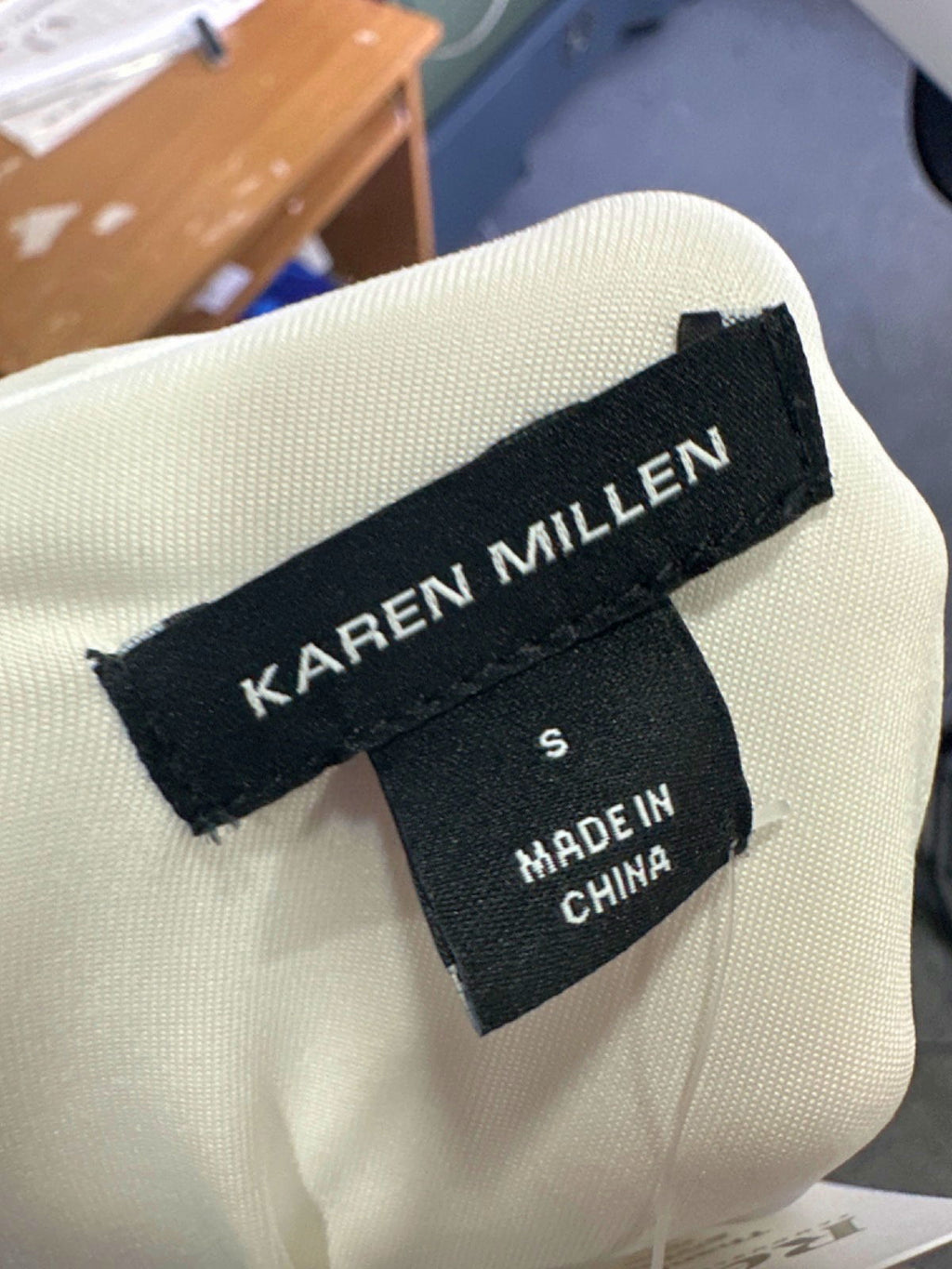 Karen Millen White One Shoulder Ruched Dress UK S