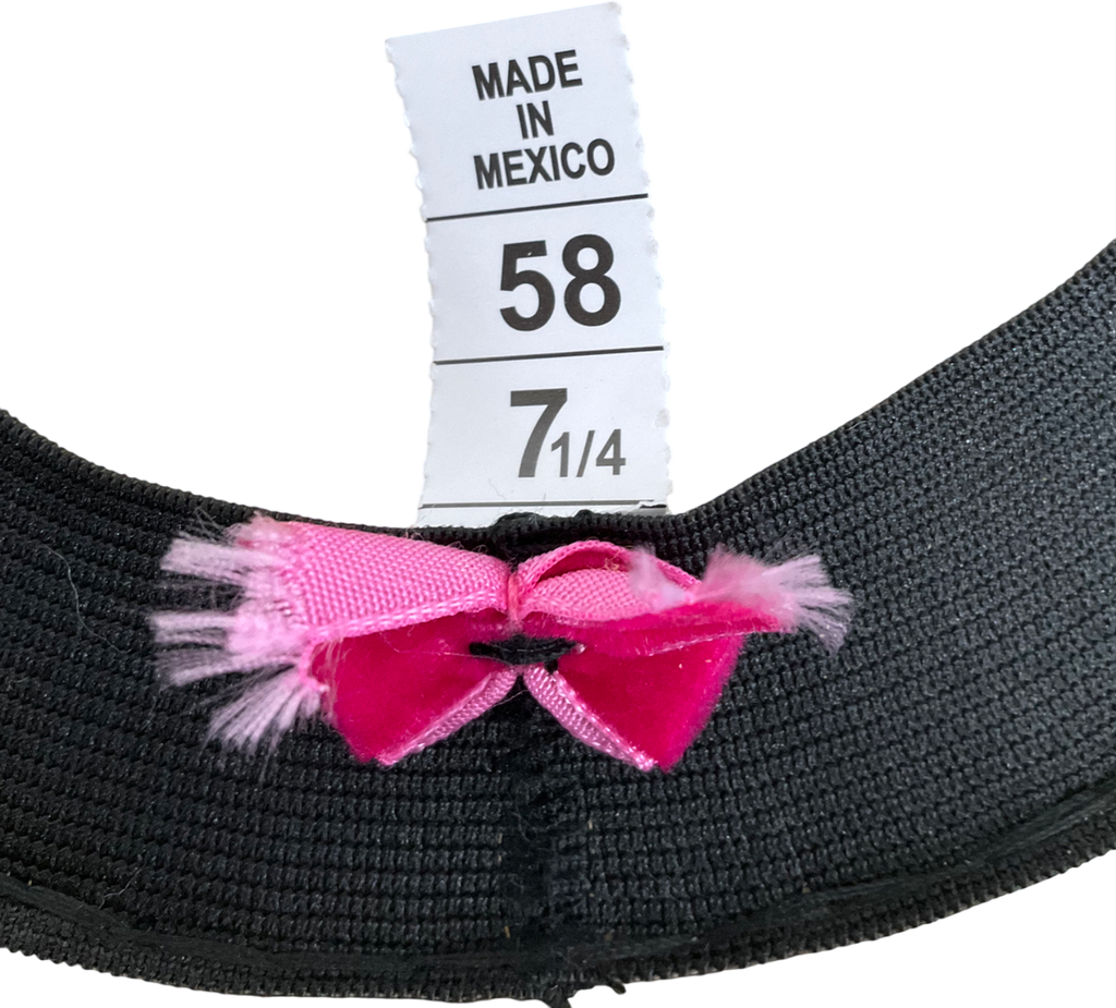 Boutique Bonita Beige Boater Ribbon Embellished Straw Hat One Size