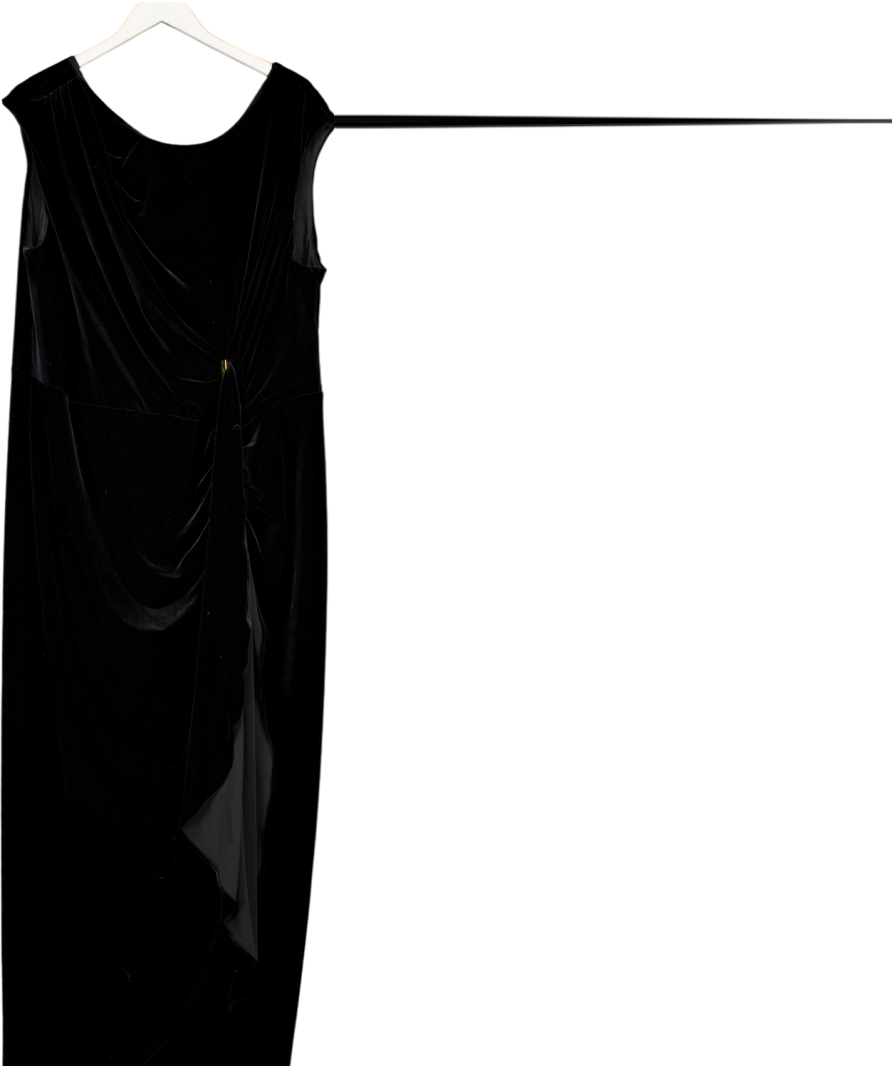 Phase Eight Black Donna Velvet Maxi Dress UK 24