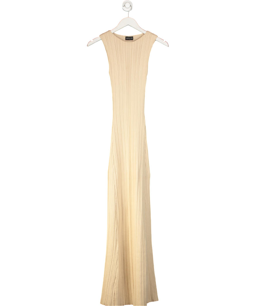 White Fox Cream Tami Maxi Dress UK S