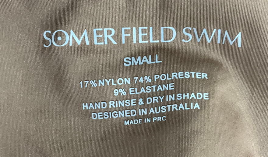 somerfield swim Brown Capri Bikini set UK S