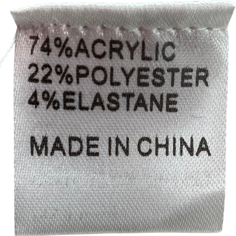 White Fox Grey Unbreakable Bond Knit Jacket Cream UK M/L