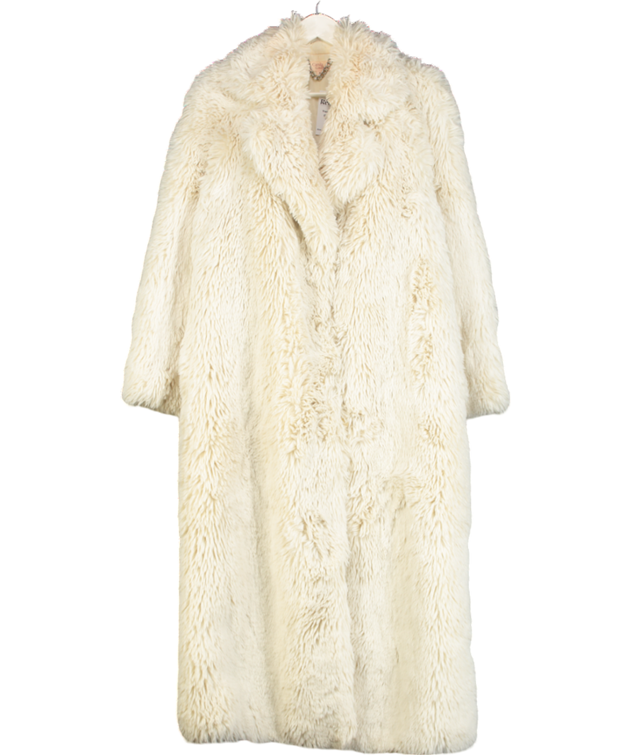 Camila Coelho Cream Francisca Coat UK S