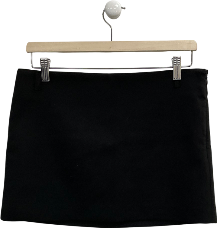 MANGO Black Mini Skirt With Belt Loops UK S