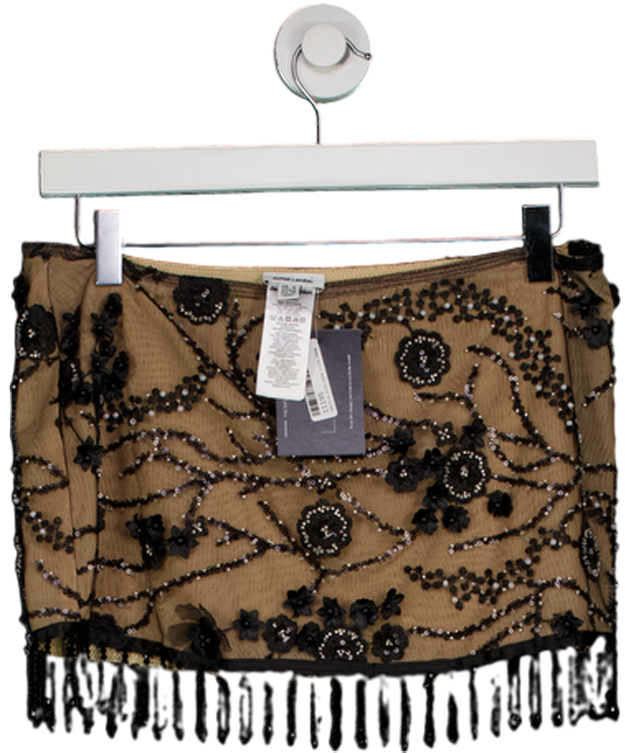 Jaded London Black Ellora Embellished Mini Skirt UK 8