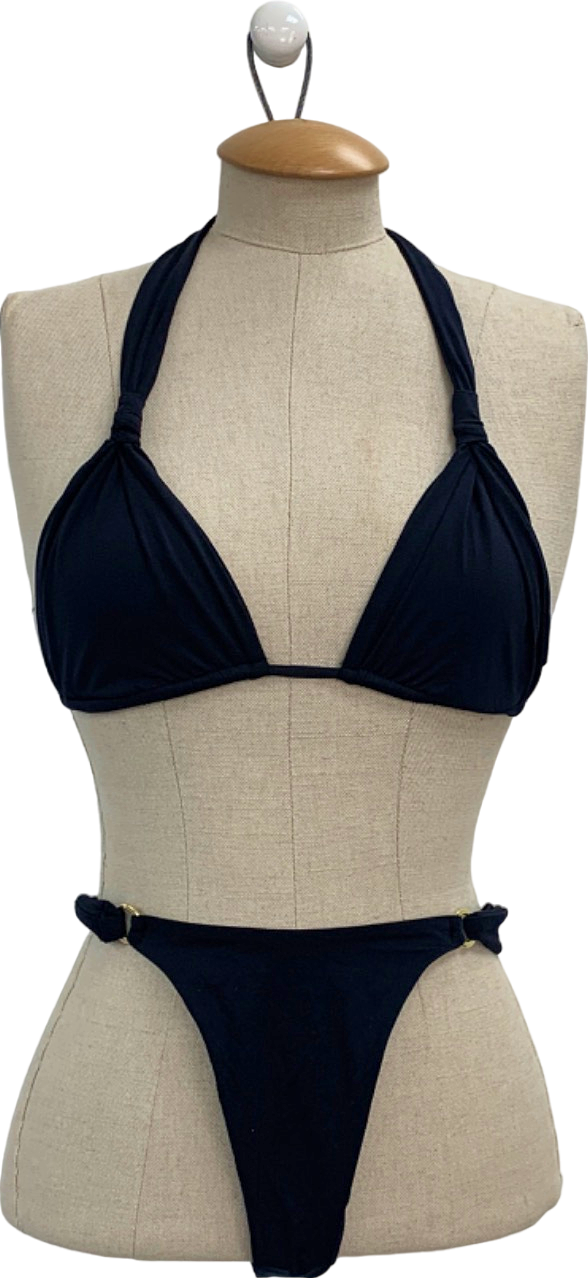 Monday Swimwear Black Bikini Set UK S/M