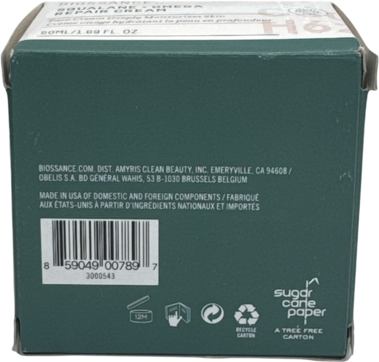BIOSSANCE Squalane + Omega Repair Cream 50ml