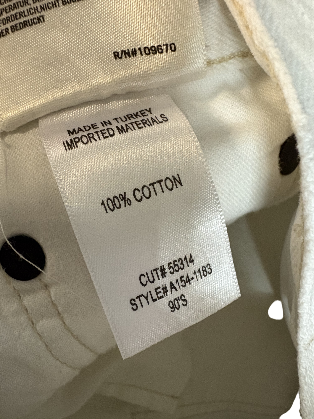 AGOLDE White 90's High Rise Jeans UK W28