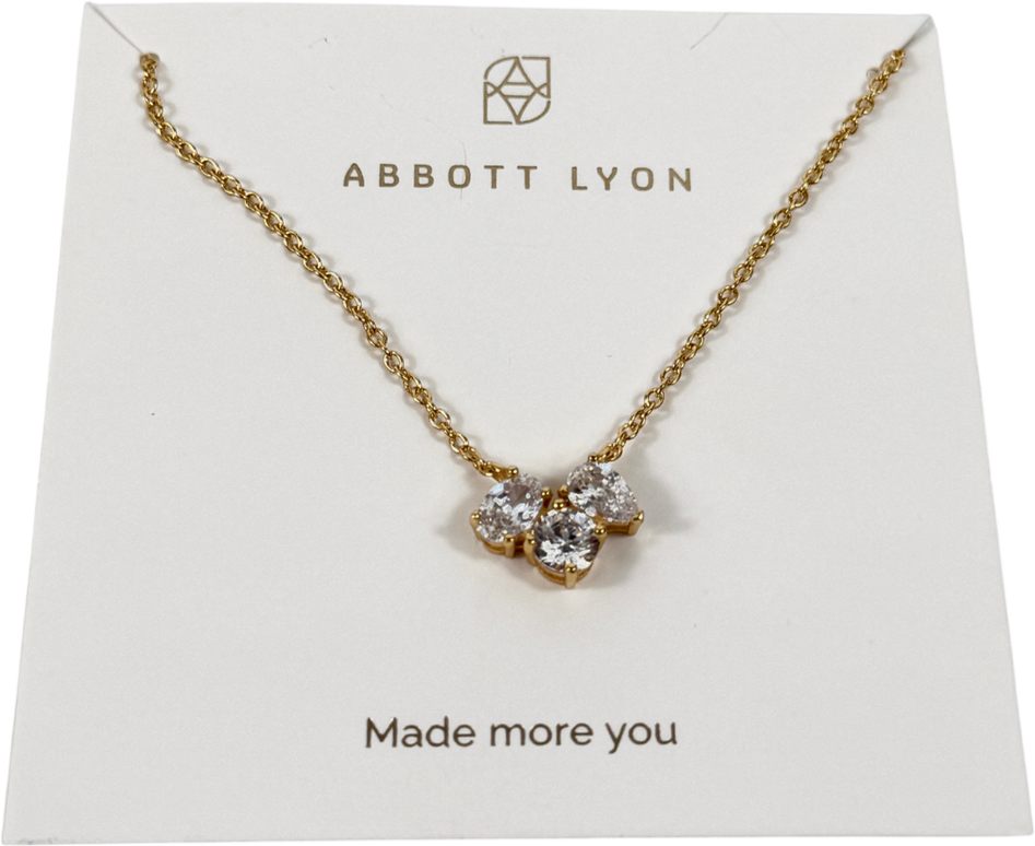 Abbott Lyon Cluster Gold Necklace E