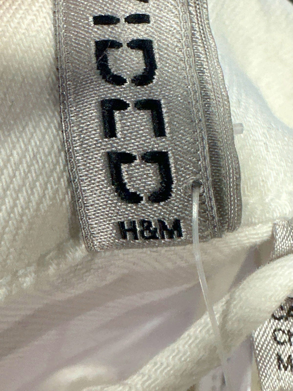 H&M White Sleeveless Belted Dress UK 4