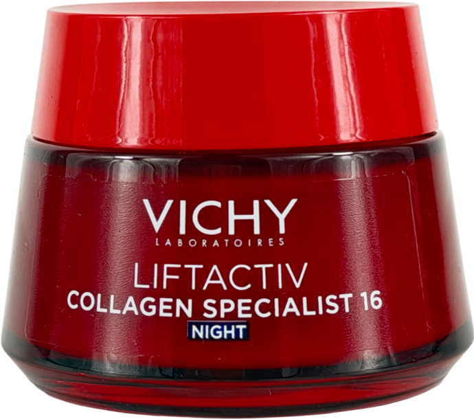 Vichy Liftactiv Collagen Specialist 16 Peptide Night Cream With Reservatrol For All Skin Types 50ml