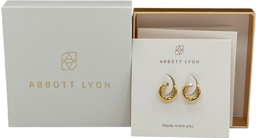 Abbott Lyon Metallic Mini Chunky Huggie Hoop Earrings (gold) One Size