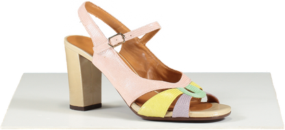 CHIE MIHARA Multicoloured Badena Colour Block Sling Back Court Shoes, Mint/lavender/lemon BNIB UK 5.5 EU 38.5 👠