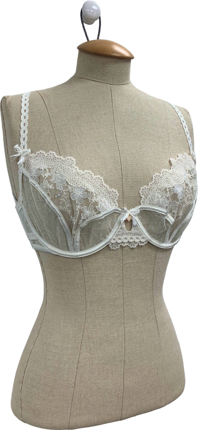 Lounge White Imogen Lace Bra 34DD