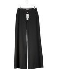 L'agence Black Pillar Wide Leg Trousers UK S