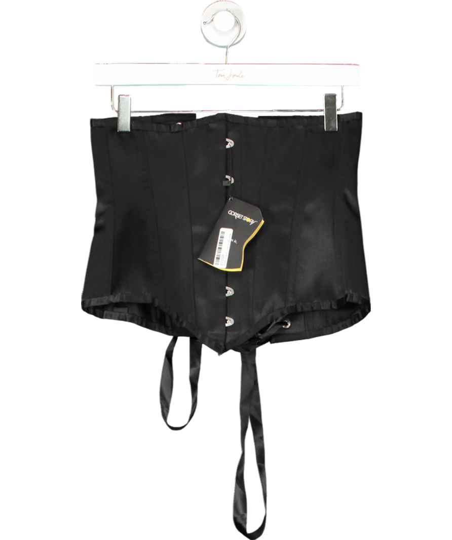 Corset Story Black Underbust Waist Taming Corset UK 12