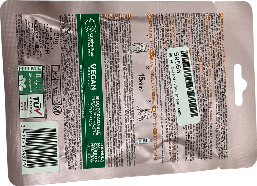 Garnier Sheet Mask 28g