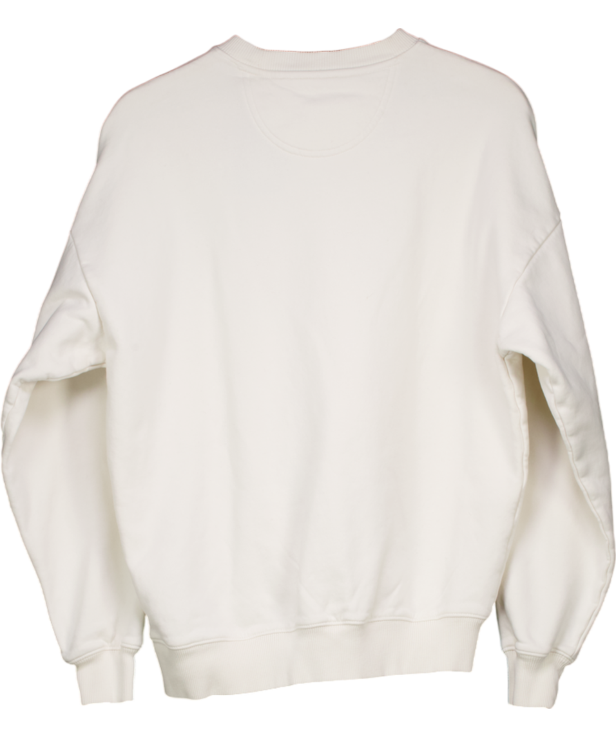 Cream Sublime Comporta Beach Club Embroidered Sweater UK M