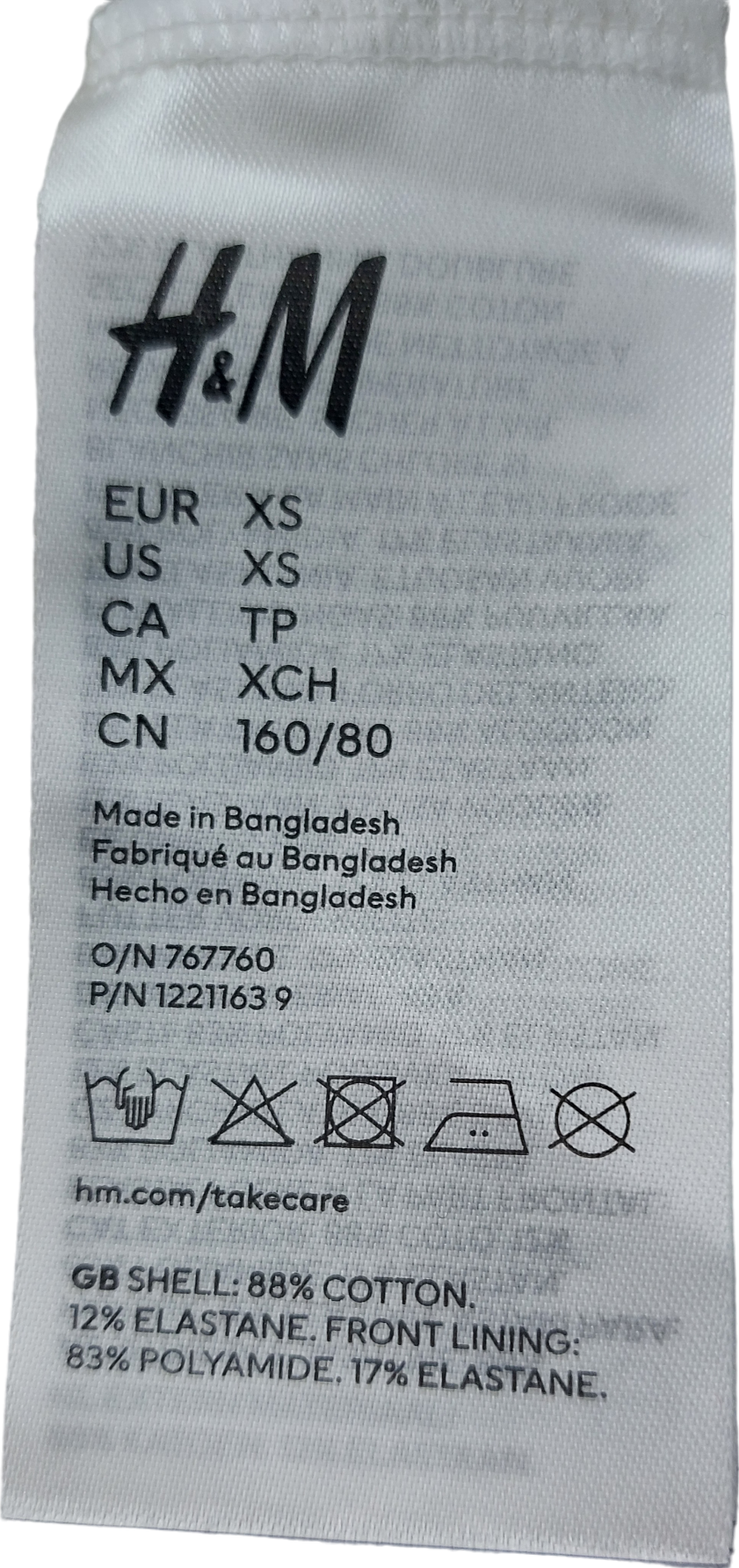 H&M White Strappy Corset Crop Top UK XS