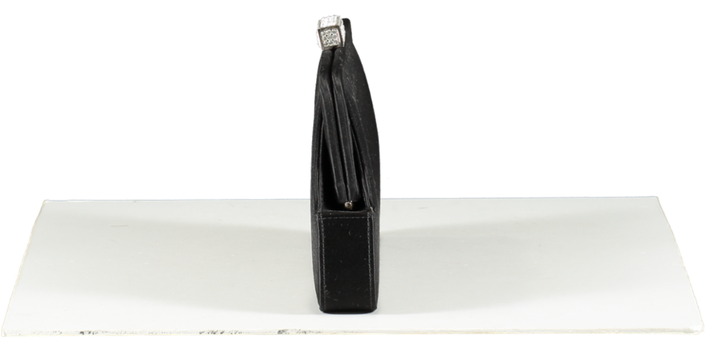 gina Black Hanover Clutch Bag