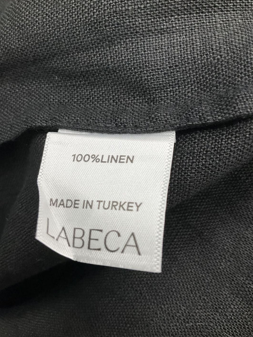 Labeca Black 2-piece Capri One Sleeve Linen Top And Shorts Set UK S