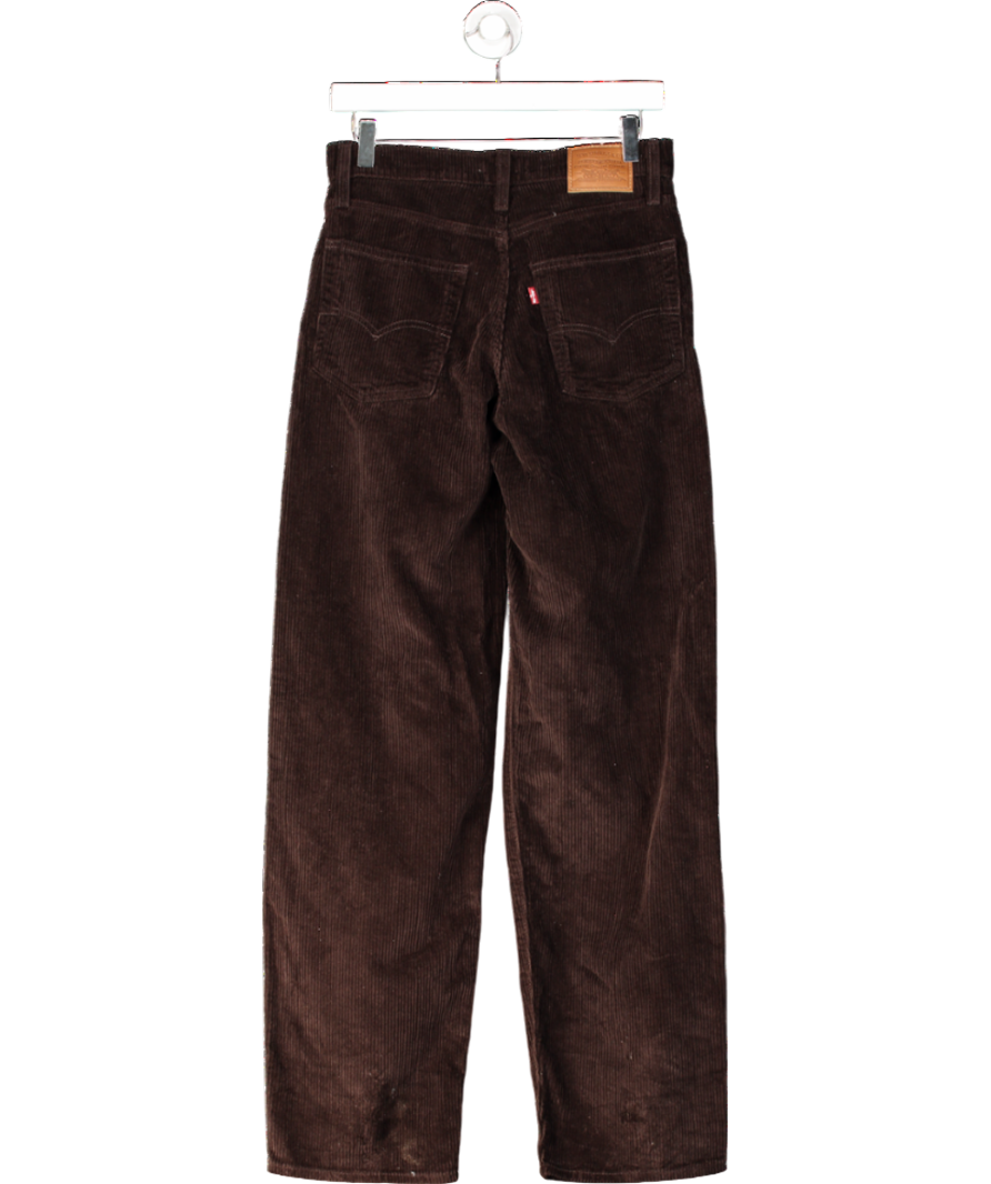levis Brown Baggy Dad Corduroy Jeans W25