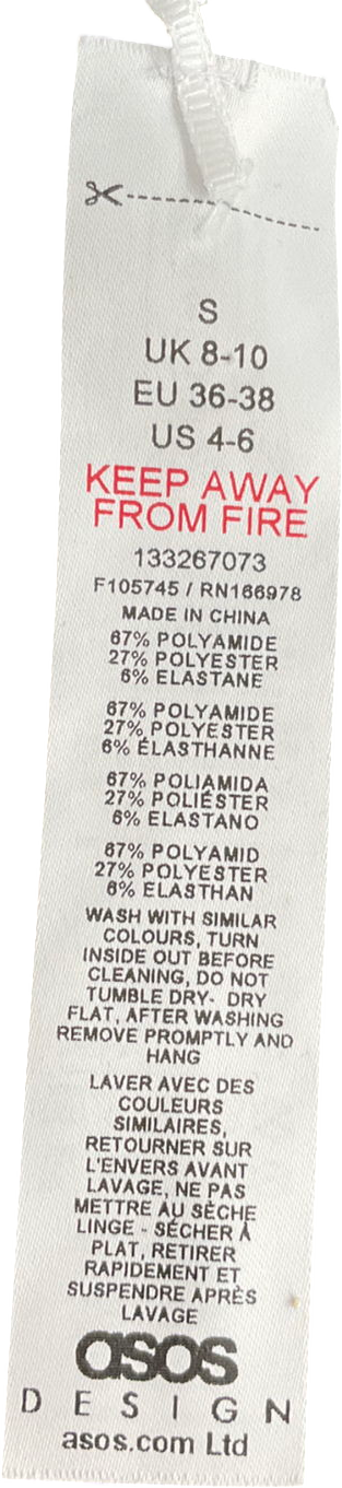 ASOS Beige Seamless Sculpting Baby Tee UK S