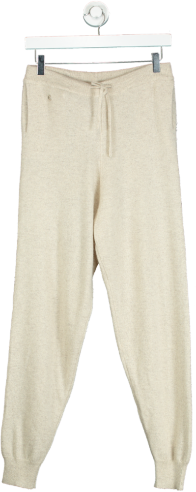 Lucy Nagle Beige X The Fashion Bug Cashmere Blend Lounge Pants UK S