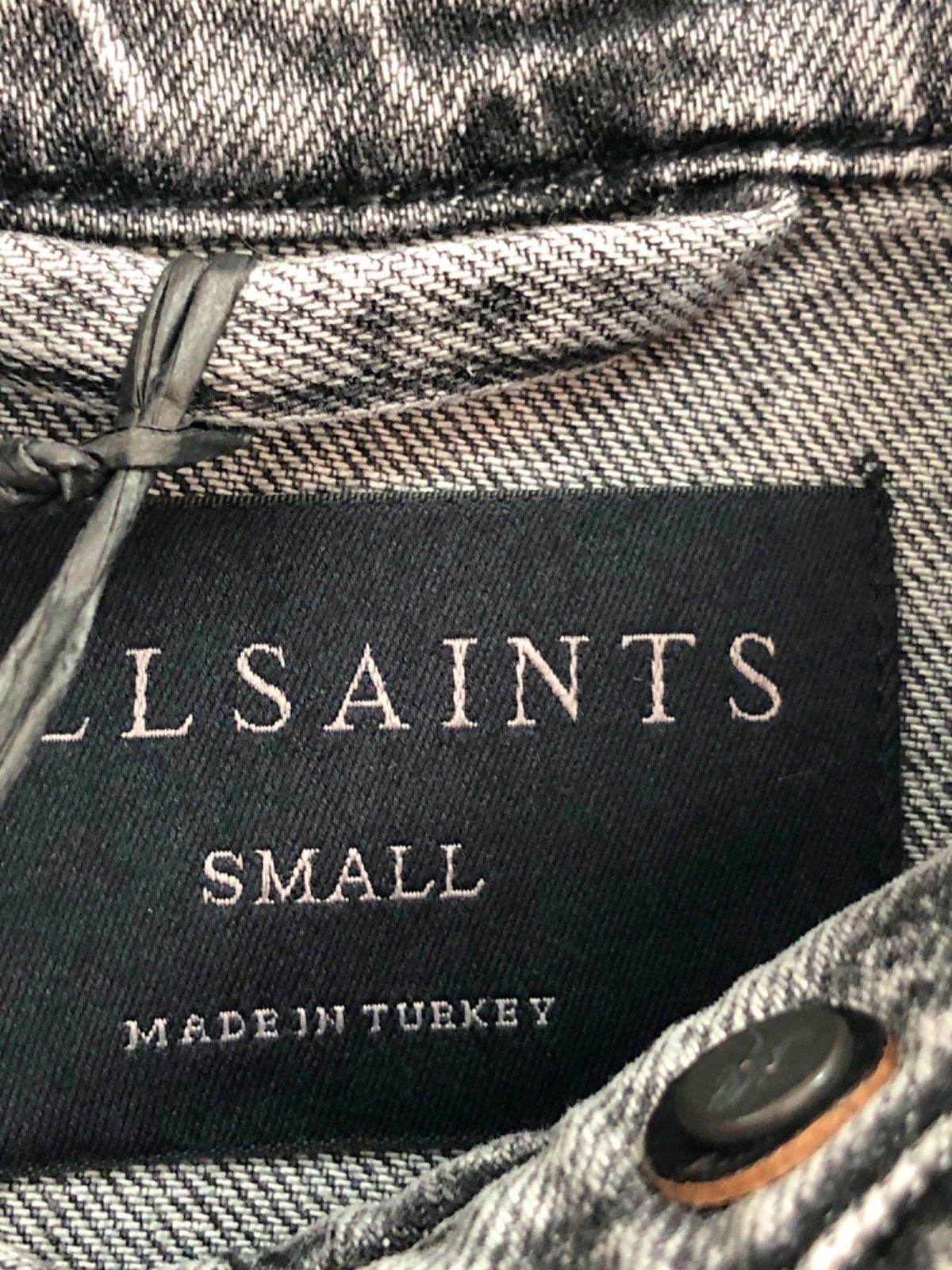 AllSaints Grey Denim Shirt Dress UK Small