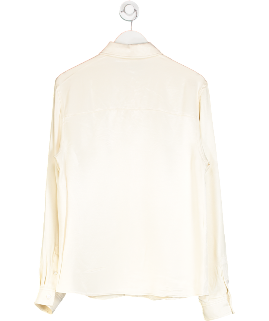 ASOS Cream Relaxed Fit Shirt UK S