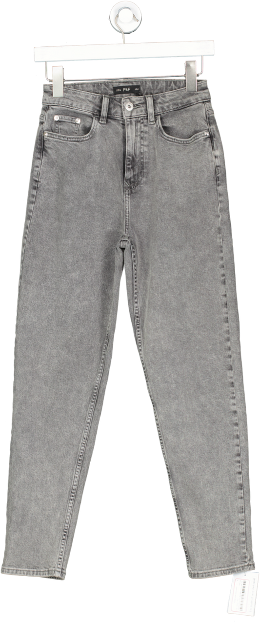 F&F Grey Regular Length Skinny Jeans UK 6