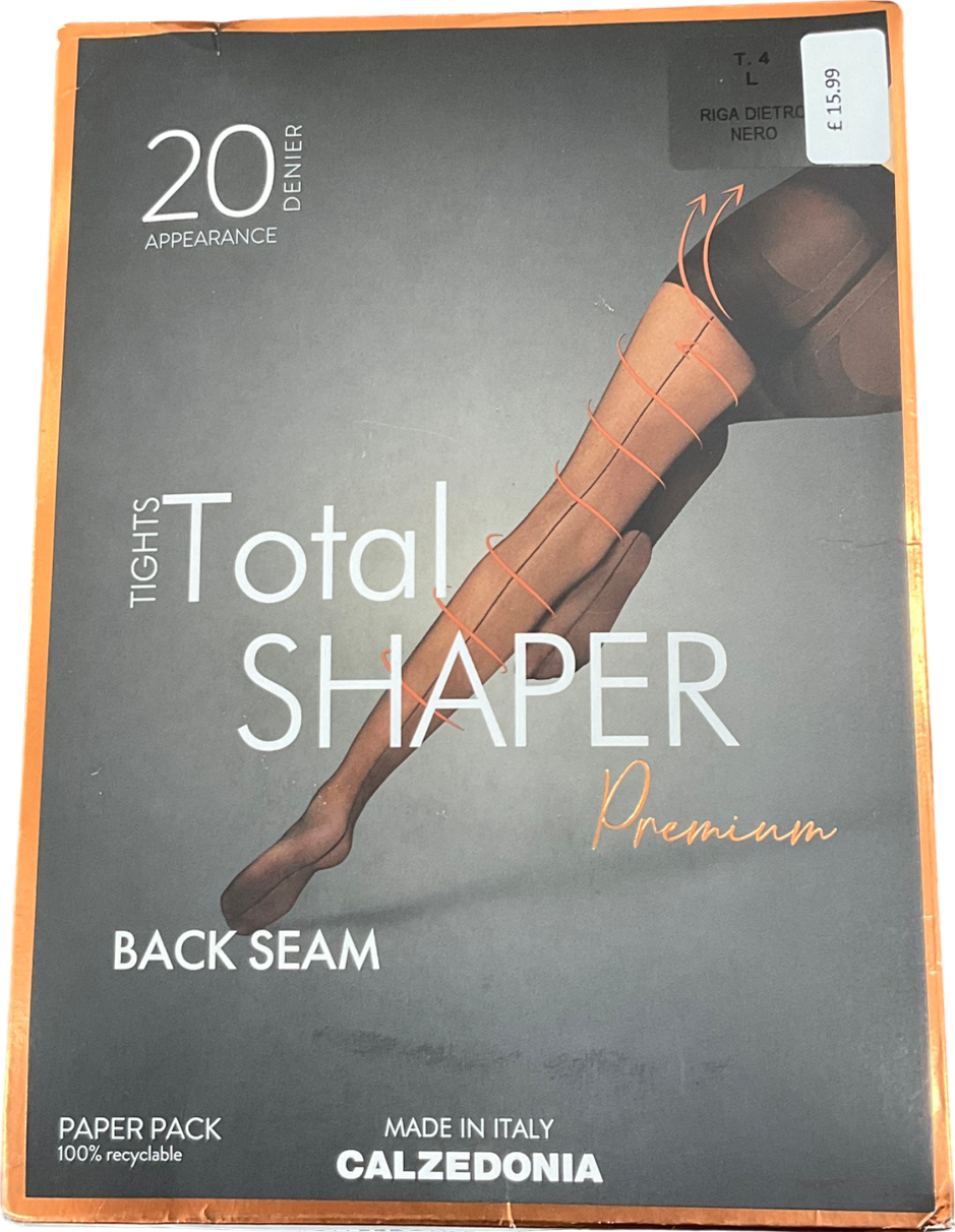 calzedonia Black Total Shaper Tights UK L