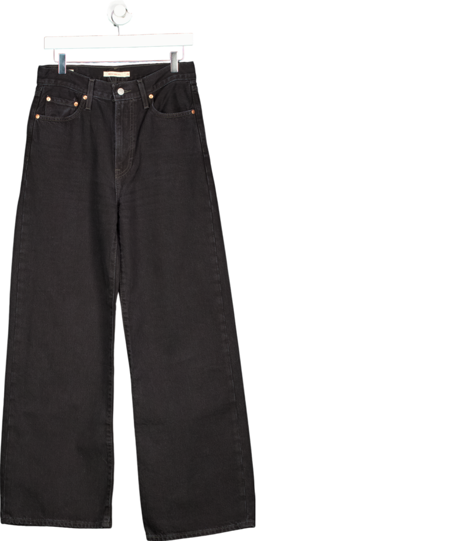 levis Black Ribcage Wide Leg Jeans W28