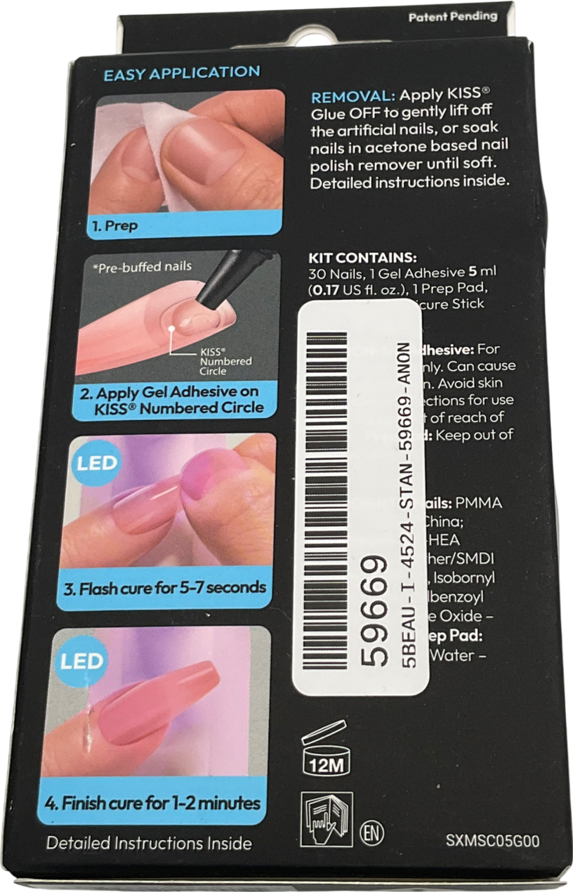 kiss Salon X-tend Gel Nail Extensions 30 nails