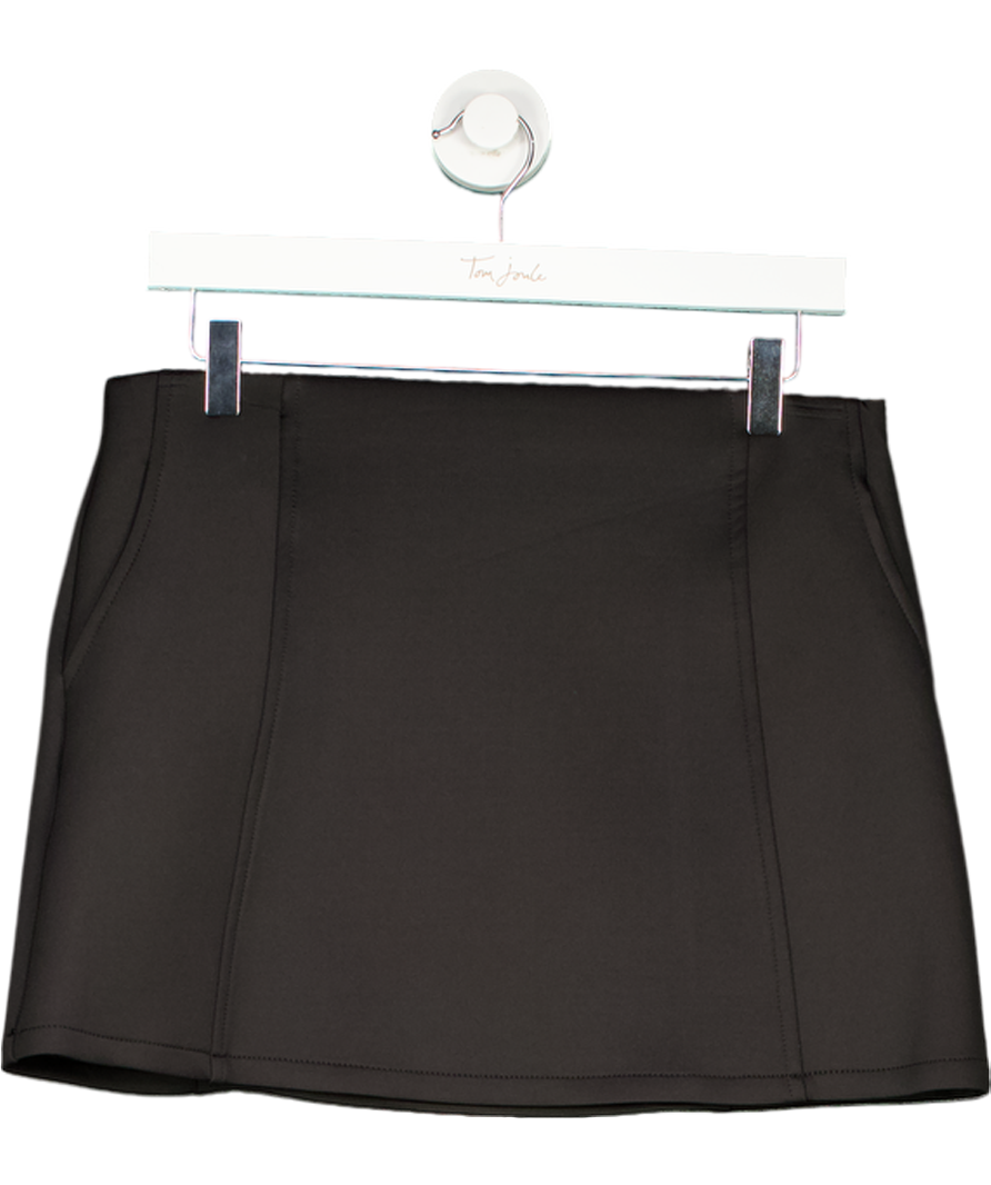 MANGO Black Mid-rise Mini Skirt UK M