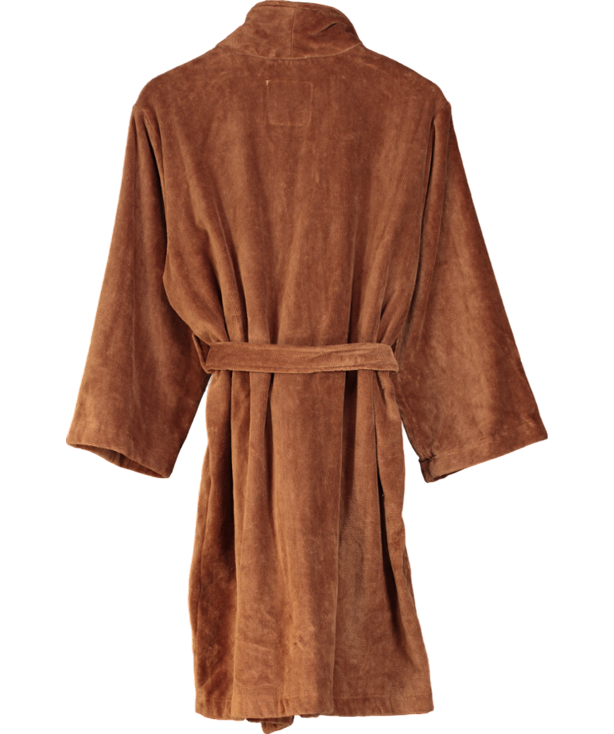 TMR Brown The Makeup Robe  Mocha Cotton Robe One Size