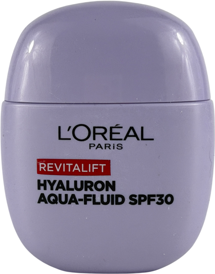 L'Oreal Revitalift Filler Plumping Glass-skin Aqua-fluid Spf30 With Hyaluronic Acid 40ml
