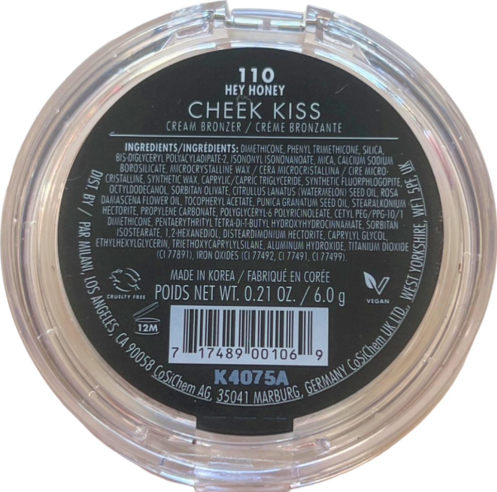 Milani Cheek Kiss Cream Bronzer Hey Honey