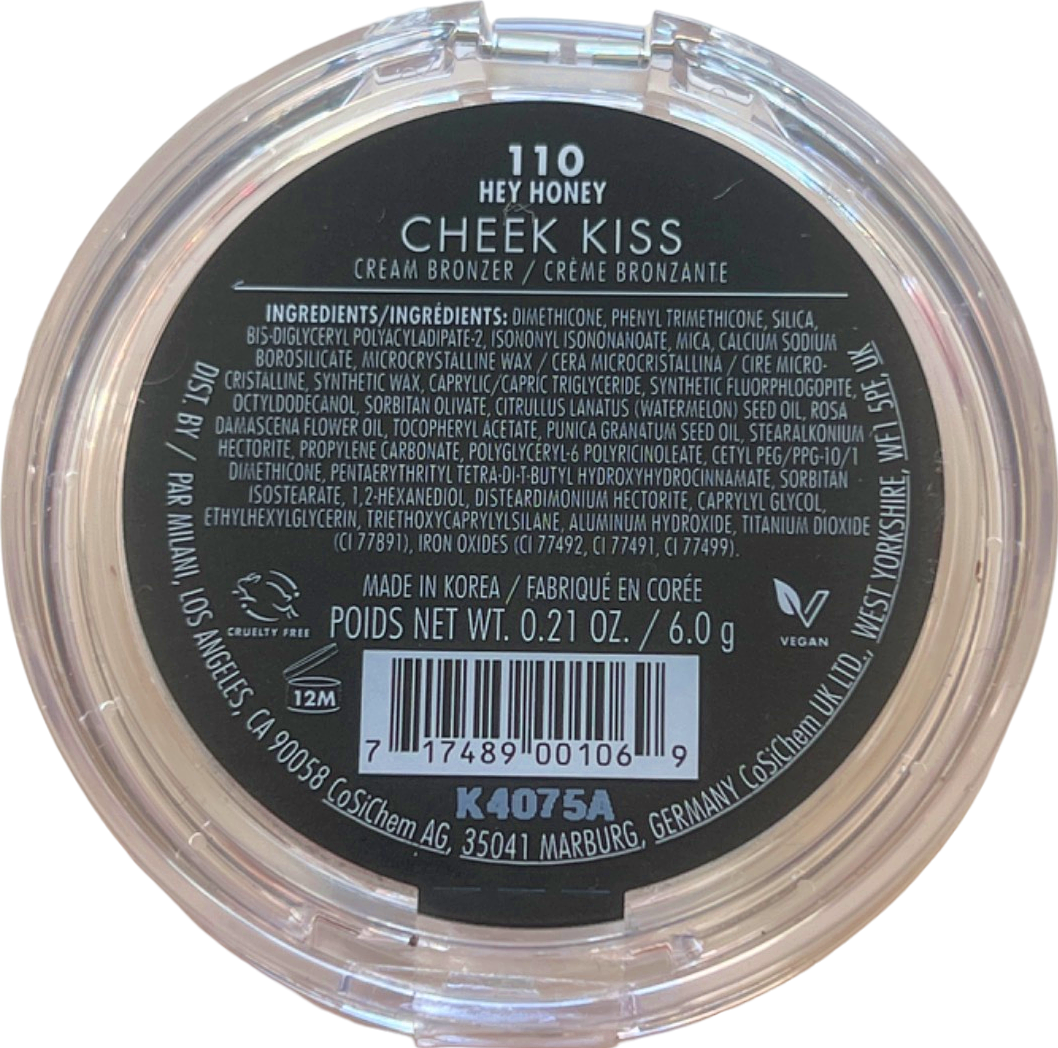 Milani Cheek Kiss Cream Bronzer Hey Honey