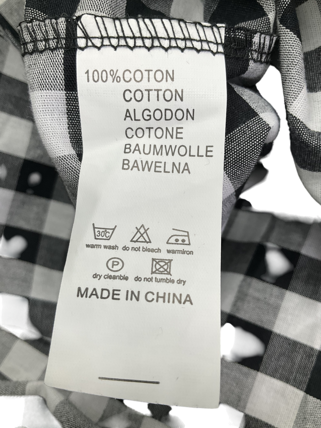 South of the River Black Lucinda Gingham Print Shirt Dress UK M