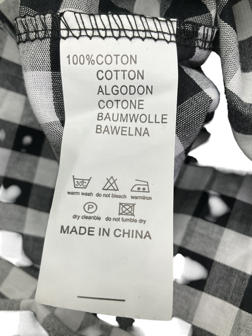 South of the River Black Lucinda Gingham Print Shirt Dress UK M