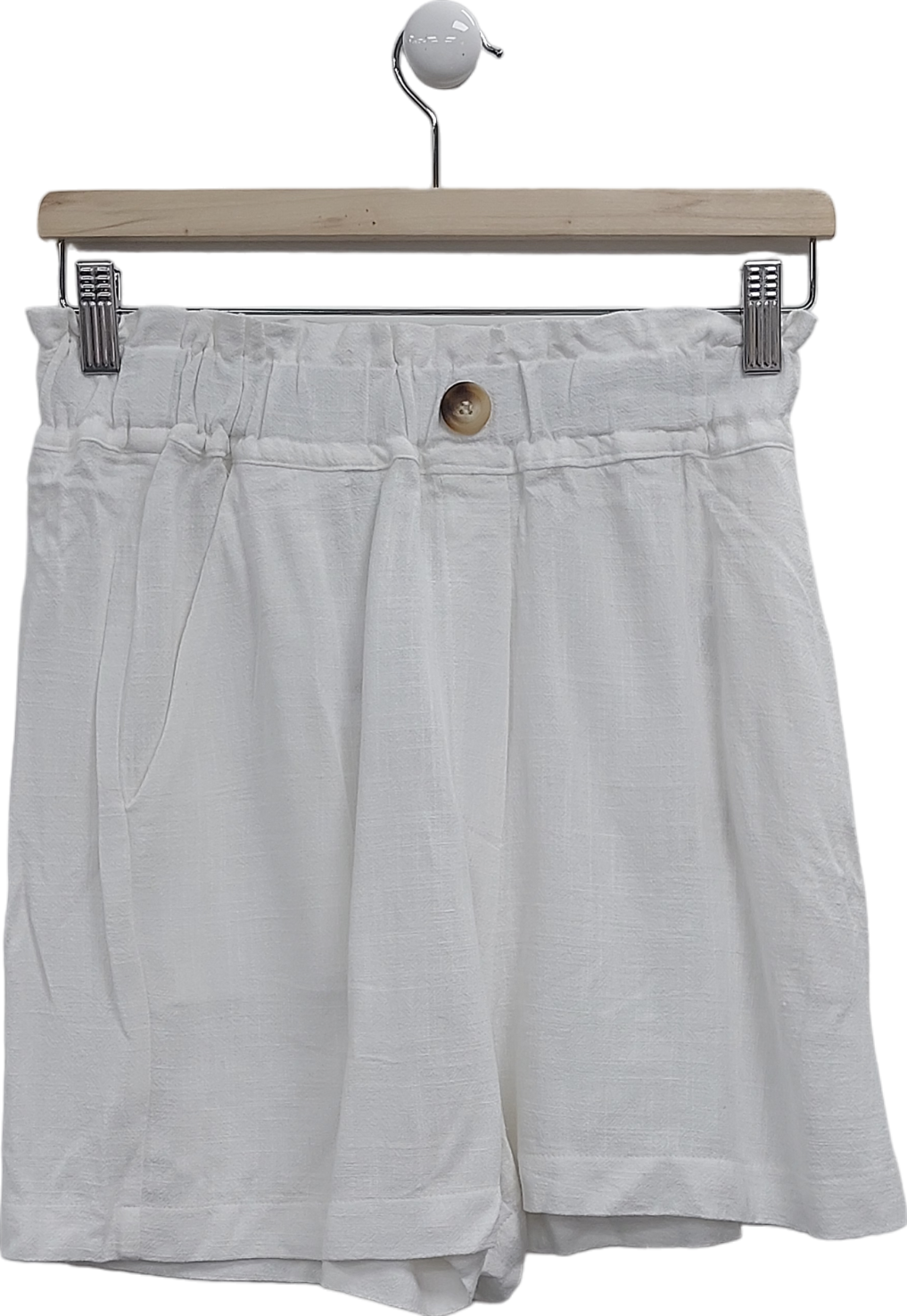 Lucky Meckleburgh White X V By Very Paperbag Shorts UK 10