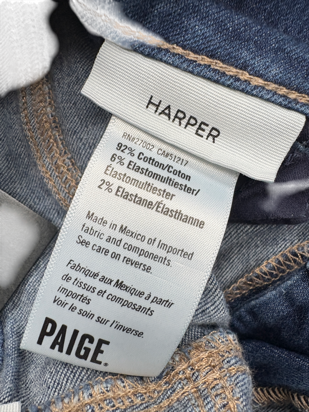 PAIGE Blue Harper High Rise Flare Leg Jeans W28