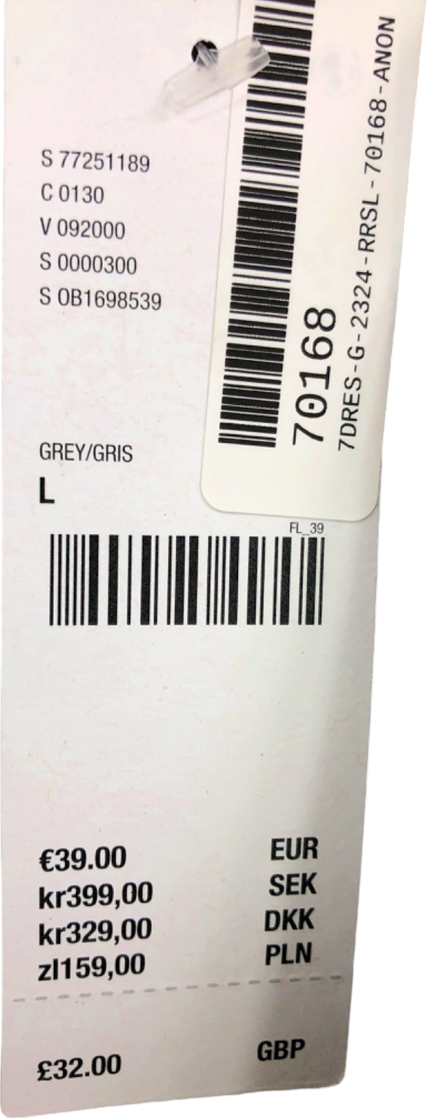 Urban Outfitters Grey Ribbed Mini Dress UK L