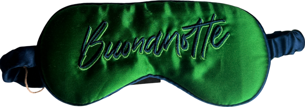 No brand Buonanotte Green Silk Sleep Mask n/a