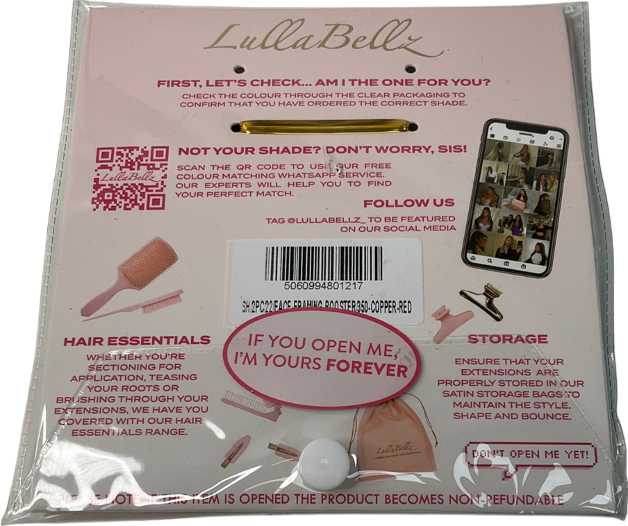 LullaBellz Face Framing Booster 350 Copper Red One Size