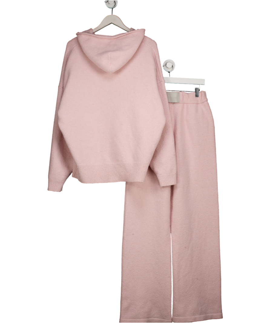 Cernucci Pink Hooded Zip Through Knitted Tracksuit UK M