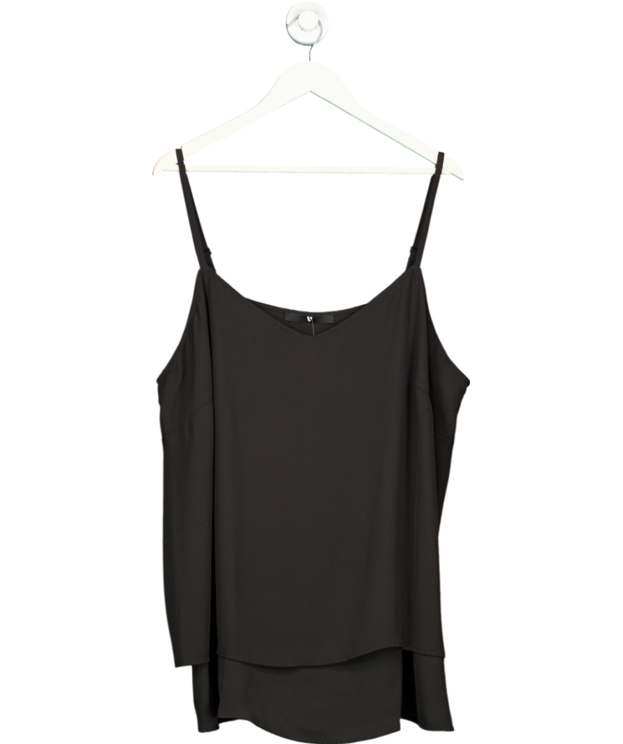 Yours Black Curve Layered Camisole UK 24