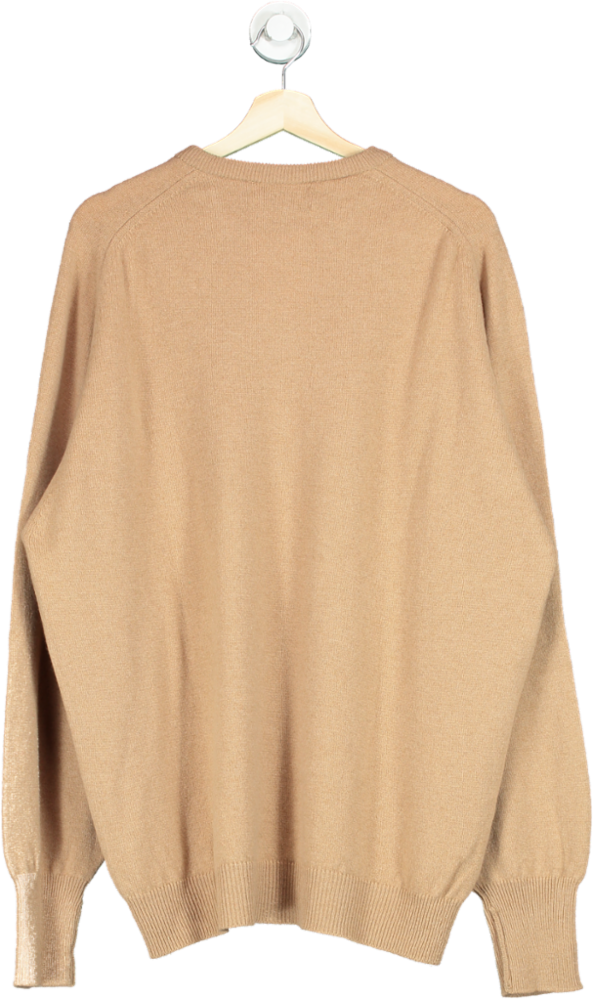 Lyle & Scott Camel Wool Jumper UK XL